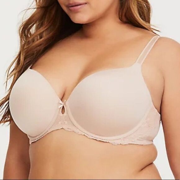 Torrid Beige Microfiber Lined T-Shirt Bra - Picture 1 of 15